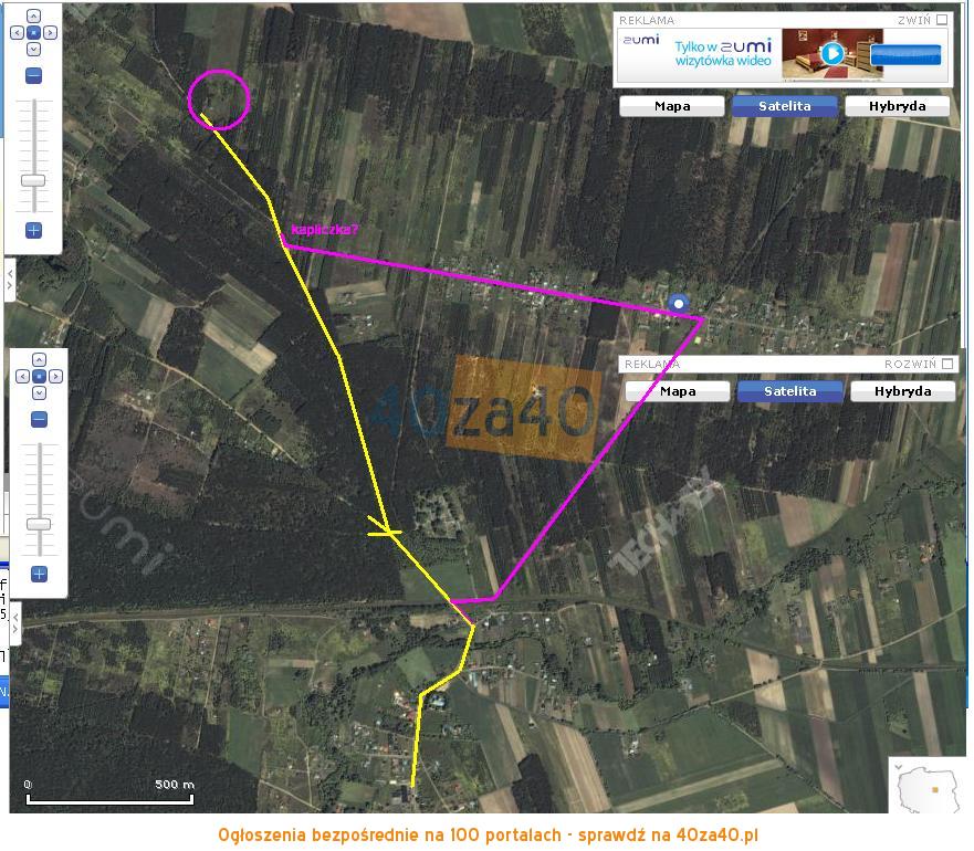 Działka na sprzedaż, 1000 m2, cena: 11 500,00 PLN, Cieksyn, kontakt: 509673988503823416