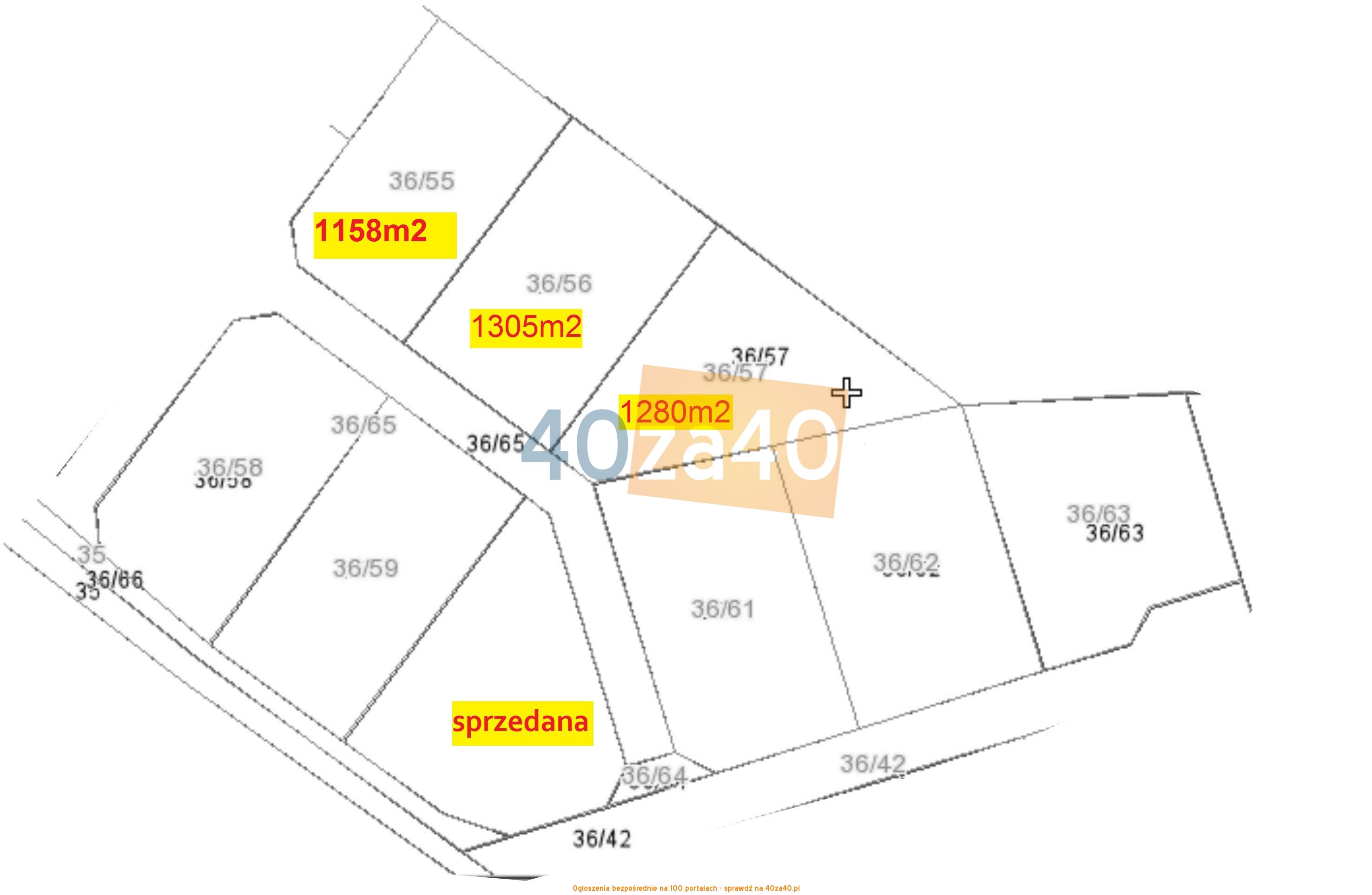 Działka na sprzedaż, 1158 m2, cena: 10 000,00 PLN, Robakowo, kontakt: 506062223
