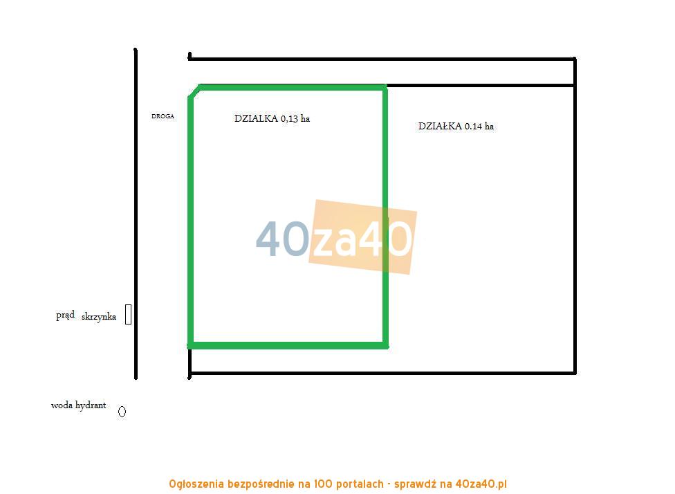 Działka na sprzedaż, 1400 m2, cena: 182 000,00 PLN, Siedlakowice, kontakt: 782683350