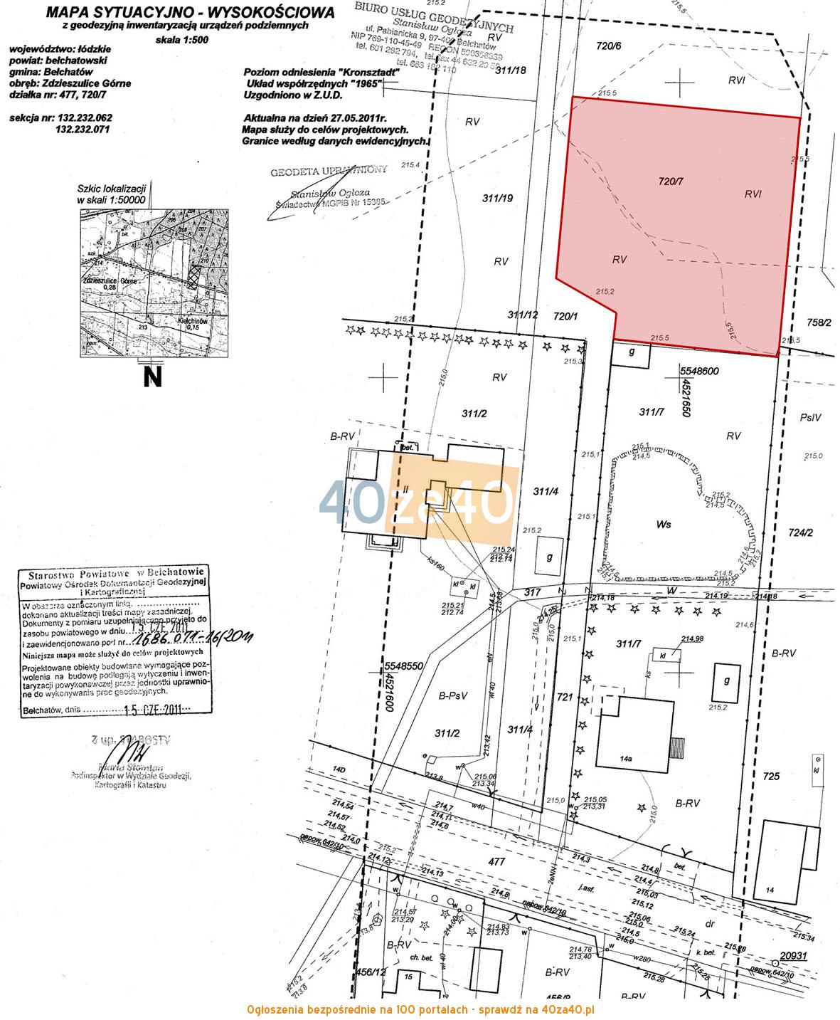 Działka na sprzedaż, 1500 m2, cena: 49 000,00 PLN, Zdzieszulice Górne, kontakt: 601 333 018