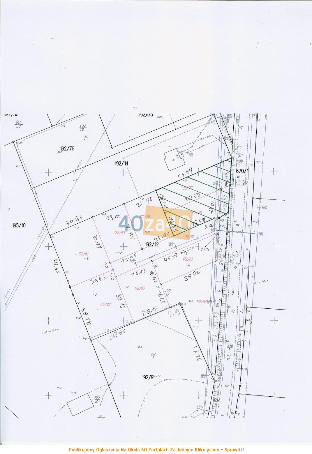 Działka na sprzedaż, 1684 m2, cena: 99 356,00 PLN, Świeszyno, kontakt: 0606354555