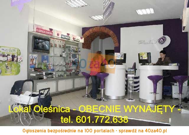 Lokal na sprzedaż, cena: 439 000,00 PLN, Oleśnica, kontakt: 601772638