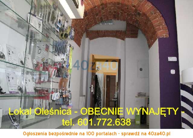 Lokal na sprzedaż, cena: 439 000,00 PLN, Oleśnica, kontakt: 601772638