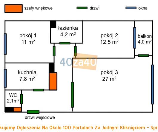 Mieszkanie do wynajęcia, pokoje: 3, cena: 3 000,00 PLN, Warszawa, kontakt: 600382170