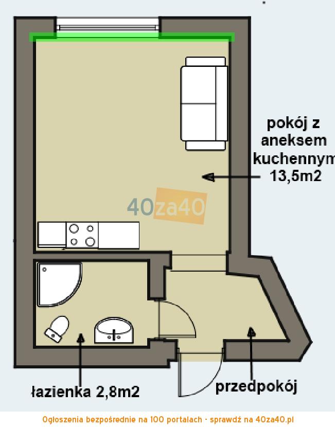 Mieszkanie na sprzedaż, pokoje: 1, cena: 133 000,00 PLN, Kraków, kontakt: 502173955
